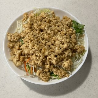 木綿豆腐でヘルシーサラダ